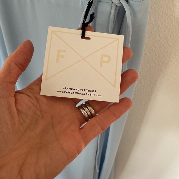 NEW! Fame and Partners Tilbury Dress in Sky Blue size 8 nwt prom - Picture 10 of 12